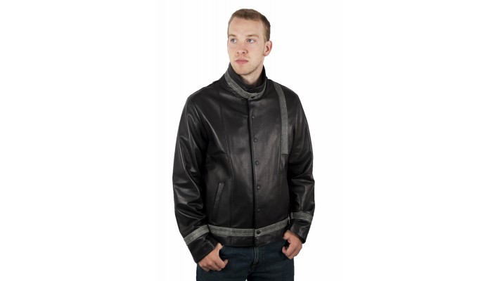 Lambskin soft leather jacket